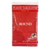 Party Dimensions Tablecloths & Placemats TableCloth Plastic Disposable Round Red 84''