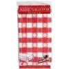 Party Dimensions Tablecover Plastic Red Gingham Rectangular 54'' X 108''