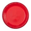 Party Dimensions Plastic Plates Red Round Plastic Plate 9"