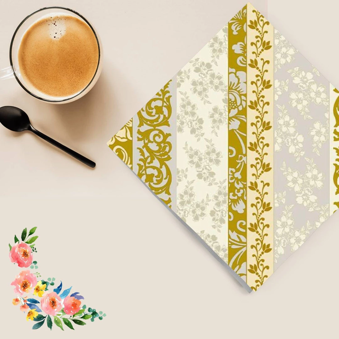 Nicole Fantini Collection Rose Gold Scrolls Disposable Lunch Paper Napkins 20 Ct 3 Nicole Fantini Collection Rose Gold Scrolls Disposable Lunch Paper Napkins 20 Ct