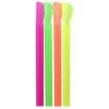 Party Dimensions Neon Disposable Plastic Straws For Smoothie Cups Spoon Style 10"