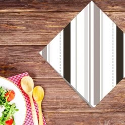 Nicole Fantini Collection Shades Of Grey Disposable Lunch Paper Napkins 20 Ct