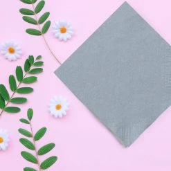 Party Dimensions Value Napkins Silver Lunch Napkins