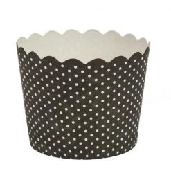 Blue Sky Simcha Collection Black Polka Dots Large Baking Cups 20CT