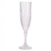 Blue Sky Simcha Collection Crystal Effect Elegant Plastic Champagne Flutes 5oz Elegant Cups
