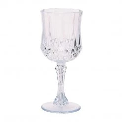 Blue Sky Simcha Collection Crystal Like Elegant Plastic Wine Glasses 8 Oz