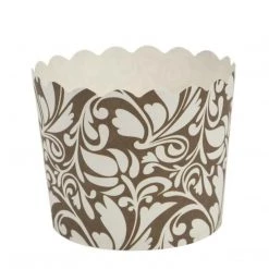 Blue Sky Simcha Collection Design Small Baking Cups Brown 20CT