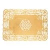 Blue Sky Simcha Collection Oblong Doily Gold 10 X 14.5"