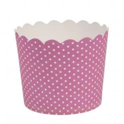 Blue Sky Simcha Collection Pink Polka Dots Large Baking Cups 20CT