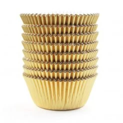 Blue Sky Simcha Gold Baking Cups Standard Size 72 Ct