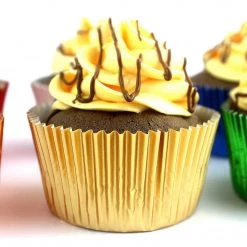 Blue Sky Simcha Gold Baking Cups Standard Size 72 Ct