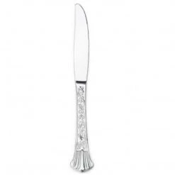 Blue Sky Simcha Silver Plastic Knives Elegant Cutlery