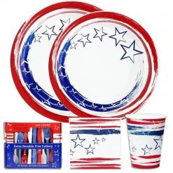 Hanna K 4th Of July Stars 'N Stripes Premium Paper Lunch Napkins