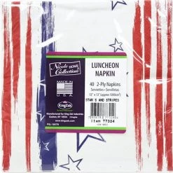 Hanna K 4th Of July Stars 'N Stripes Premium Paper Lunch Napkins
