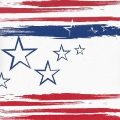 Hanna K 4th Of July Stars 'N Stripes Premium Paper Lunch Napkins