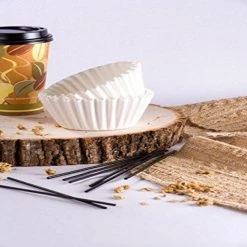 Nicole Collection Paper Cups Straws Heavy Duty Stirrer Coffee Black 5