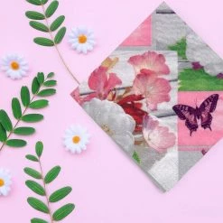 Decorline Summer Rose Lunch Napkins 20Ct
