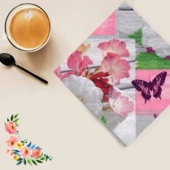 Decorline Summer Rose Lunch Napkins 20Ct