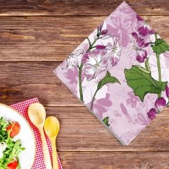 Nicole Fantini Collection Violet Opulence Disposable Lunch Paper Napkins 20 Ct Elegant Napkins