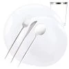 Decorline Elegant Party Sets Organic Collection White Dinner Plate Tableware Package Set
