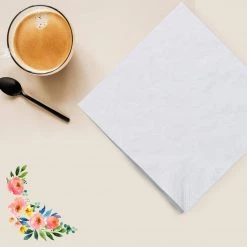 Party Dimensions White Beverage Napkins Value Napkins