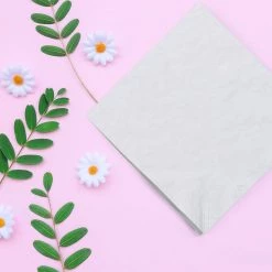 Party Dimensions White Beverage Napkins Value Napkins