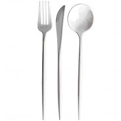 Decorline Elegant Party Sets Organic Collection White Dinner Plate Tableware Package Set