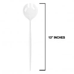 Blue Sky Novelty Serving Plastic Flatware Spoon & Spork White 13