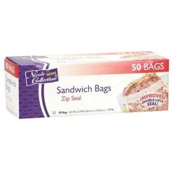 Nicole Collection Zip Seal Sandwich Bags