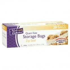 Nicole Collection Zip Seal Storage Quart Size Bags