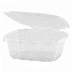 OnlyOneStopShop Salad Containers 32 Oz Rectangle Clear Heavy Duty Plastic Hinged Deli Container With Flat Lid