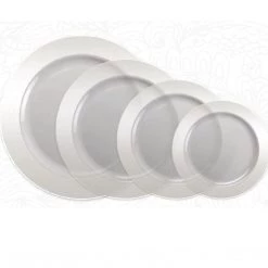 Lillian Tablesettings Magnificence Plastic Dinner Plate Clear 9