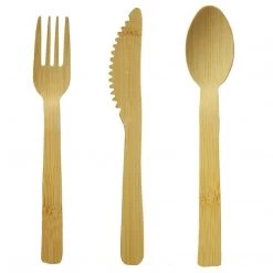 Nicole Fantini Collection VEZEE BAMBOO DISPOSABLE SPOONS 20 COUNT Plastic Cutlery 8 Nicole Fantini Collection VEZEE BAMBOO DISPOSABLE SPOONS 20 COUNT Plastic Cutlery