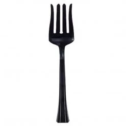 Lillian Black Heavy Weight Plastic Serving Fork 12" Serving Utensils