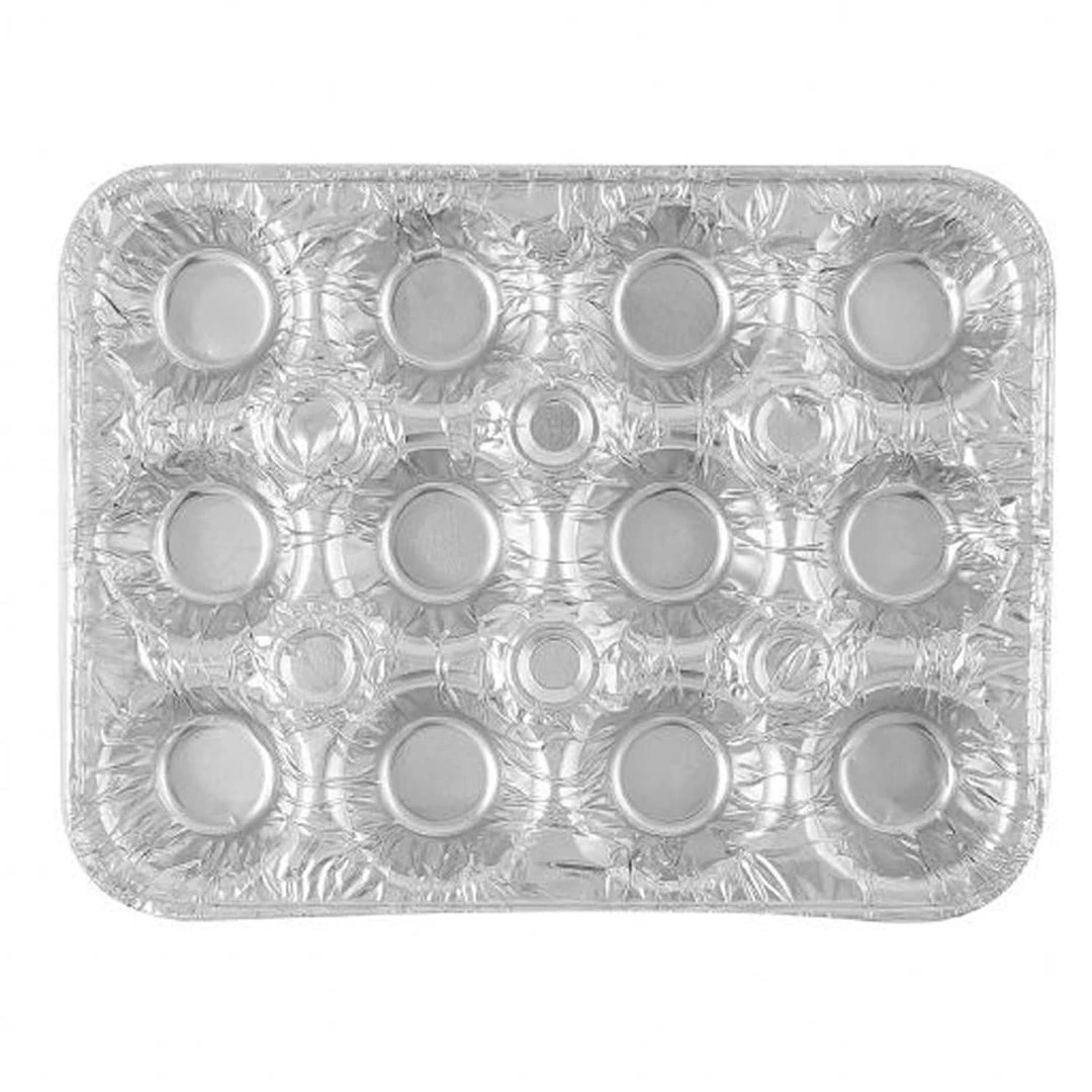 Blue Sky Disposable Aluminum 12 Cavity Mini Muffin Foil Pan 1 Blue Sky Disposable Aluminum 12 Cavity Mini Muffin Foil Pan