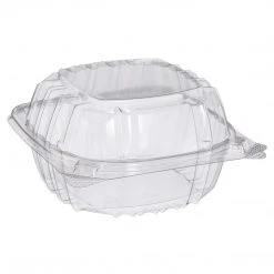 Dart Clear 6"x6" Seal Hinged-Lid Plastic Containers Take-out Container For Cake, Sandwich 7 Dart Clear 6