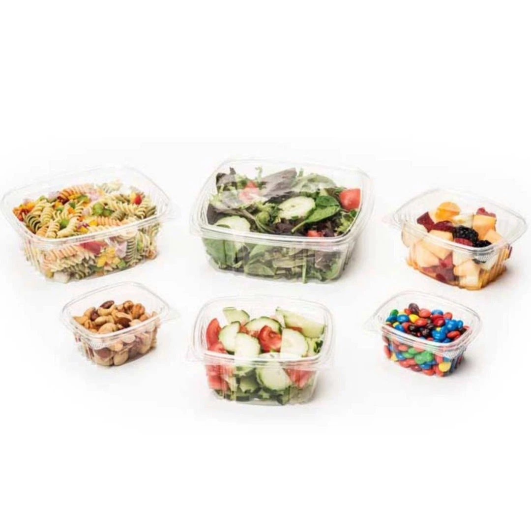 OnlyOneStopShop Salad Containers 32 Oz Rectangle Clear Heavy Duty Plastic Hinged Deli Container With Flat Lid 4 OnlyOneStopShop Salad Containers 32 Oz Rectangle Clear Heavy Duty Plastic Hinged Deli Container With Flat Lid