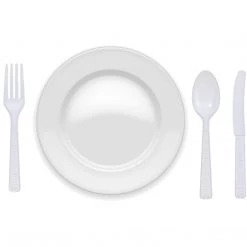 Party Dimensions White Combo Cutlery Plastic Cutlery
