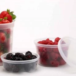 Nicole Collection 8 Oz Extra Strong Quality Deli Container With Lids Deli Storage Containers