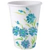 Nicole Home Paper Cup Hot Cold Cup Blue Floral 12 Oz Paper Plates