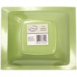 Lillian Tablesettings SALE Rectangular Plastic Dessert Bowls Pistachio 5 Oz 10ct Clearance Sale