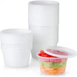 OnlyOneStopShop Heavy Duty Deli Food Storage Containers With Lids 16 OZ Deli Storage Containers