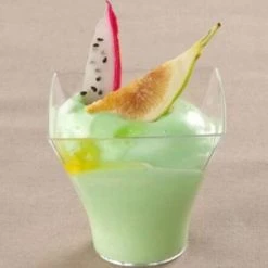 Lillian Mini Clear Plastic Flared Mousse Cup 3 Oz