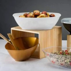 Party Dimensions Gold Plastic Serving Fork 10" Serving Utensils