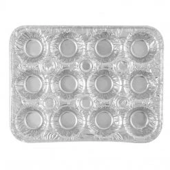 Blue Sky Disposable Aluminum 12 Cavity Mini Muffin Foil Pan 5 Blue Sky Disposable Aluminum 12 Cavity Mini Muffin Foil Pan
