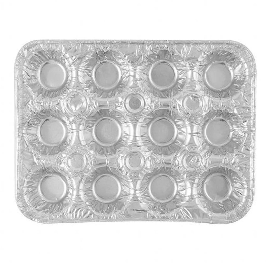 Blue Sky Disposable Aluminum 12 Cavity Mini Muffin Foil Pan 3 Blue Sky Disposable Aluminum 12 Cavity Mini Muffin Foil Pan