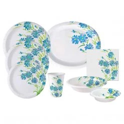 Nicole Collection Paper Plates Nicole Home Collection Everyday Paper Plate Blue Floral 10.25