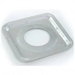 Nicole Collection Disposable Aluminum Gas Burner 8.5 X 8.5 X .5 Square Foil Pan