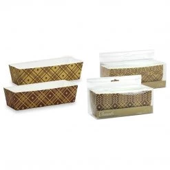 Hanna K Premium Heavy Weight Paper Plaid Loaf Pans 4.5