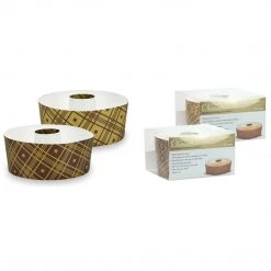 Hanna K Premium Heavyweight Paper Plaid Tube Round Loaf Pans 5